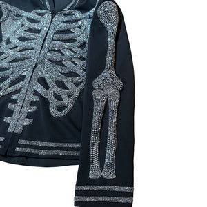 Kashani Skeleton Hyper Crystal Studded Jacket - Dudes Boutique