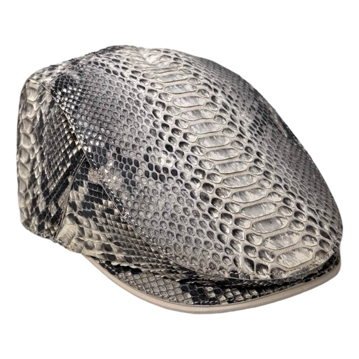 Kashani Natural Python Herringbone Cap - Dudes Boutique