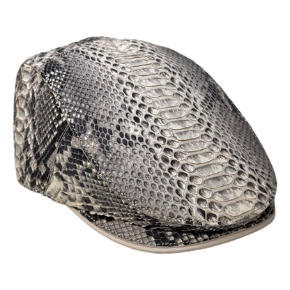 Kashani Natural Python Herringbone Cap - Dudes Boutique