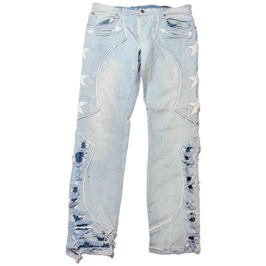 CopperRivet Light Blue Western Star Jeans - Dudes Boutique