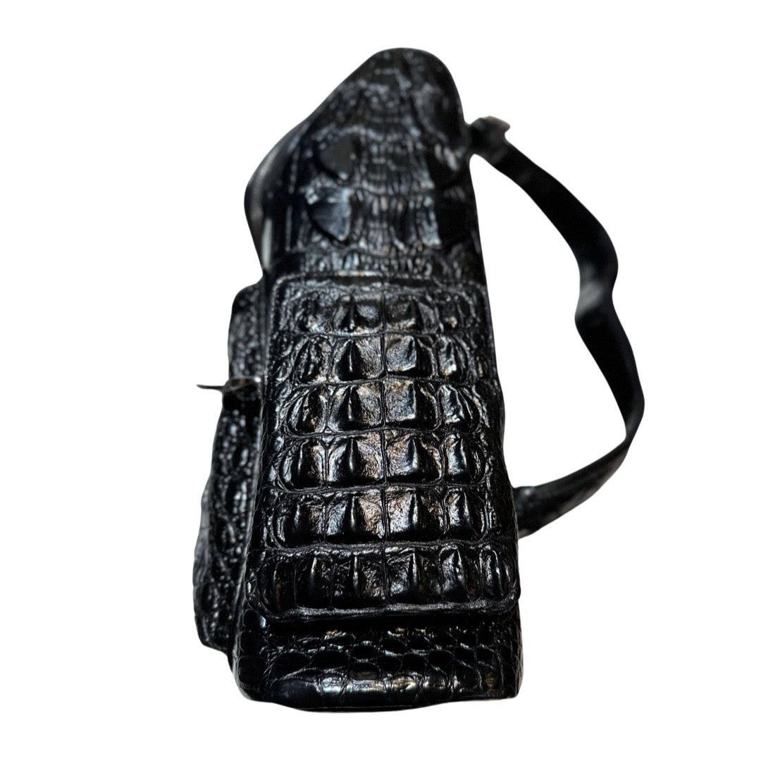 Kashani Black All Over Hornback Alligator Tail Backpack - Dudes Boutique