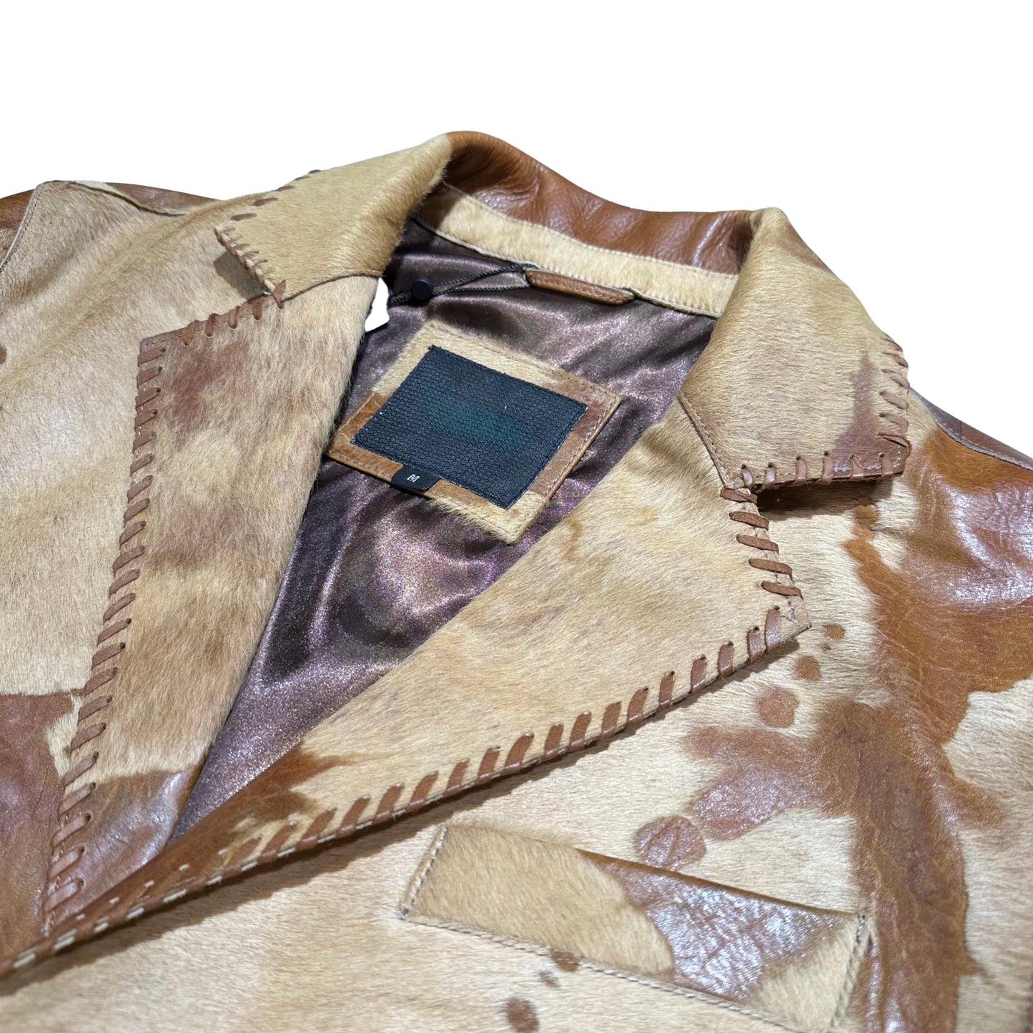 Kashani Natural Cavallino Pony Hair Blazer - Dudes Boutique