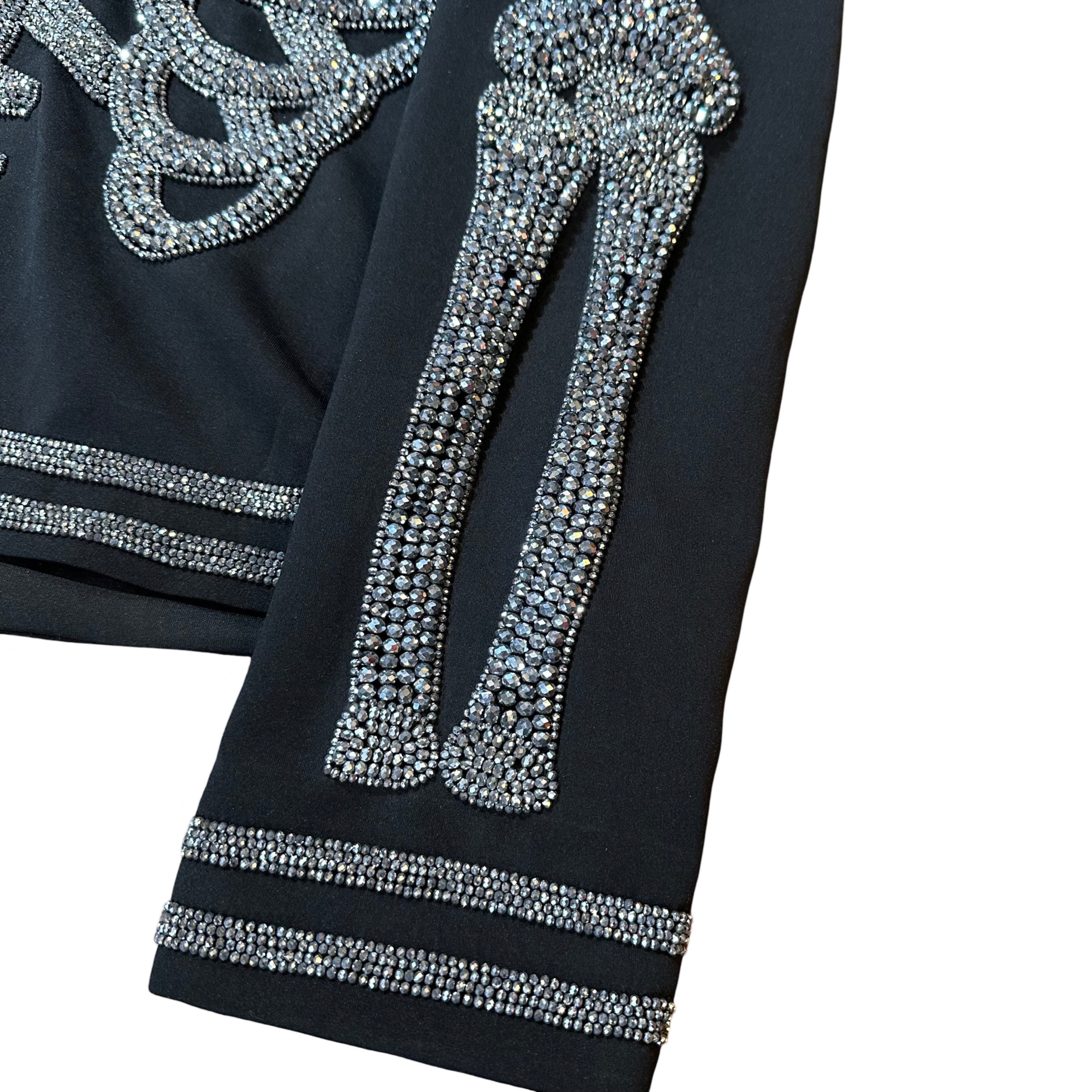 Kashani Skeleton Hyper Crystal Studded Jacket - Dudes Boutique