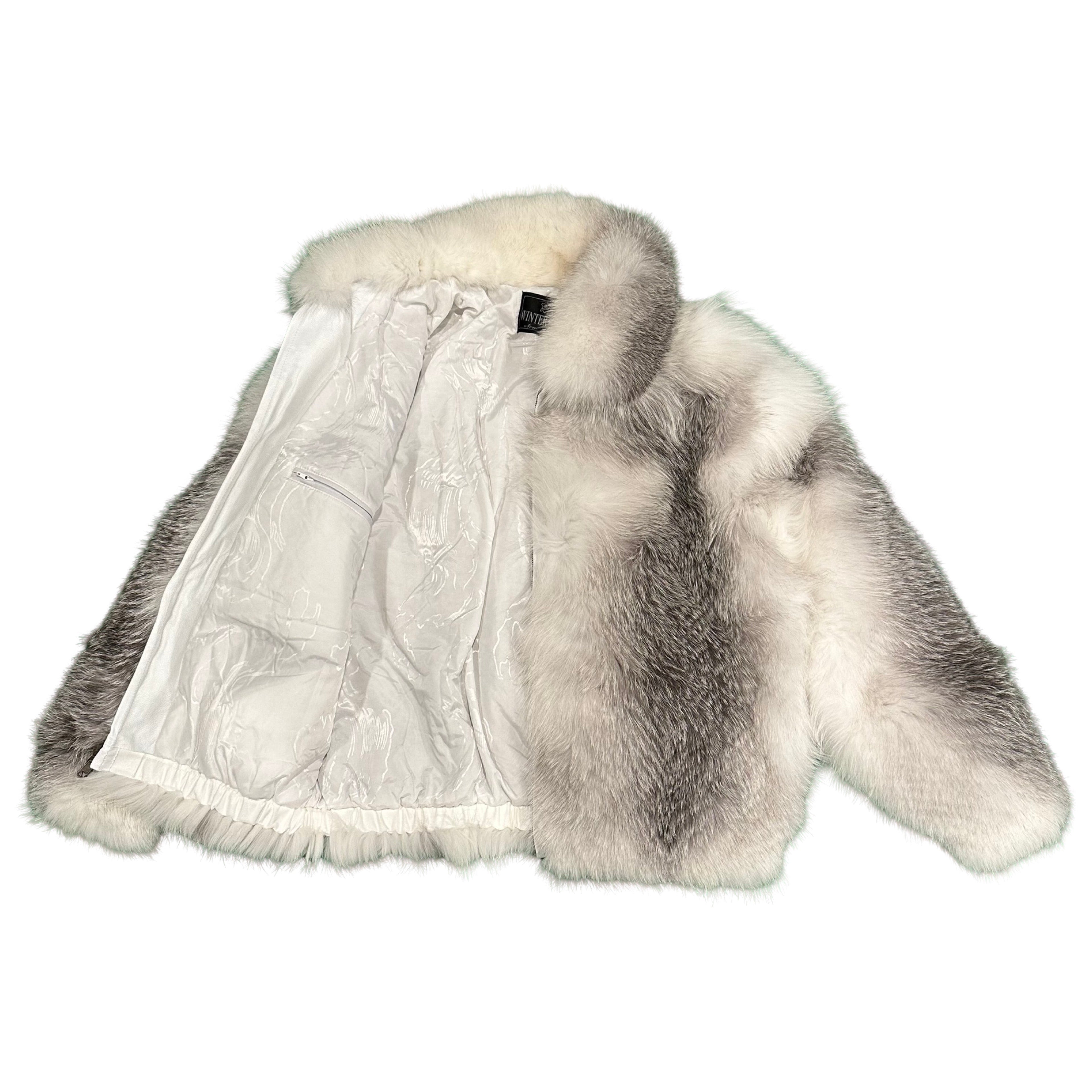 Kashani Men's Full Natural Arctic Fox Fur Coat - Dudes Boutique