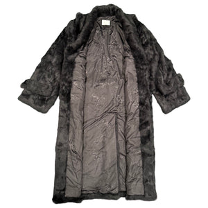 Kashani Men's Grey Rabbit Fur Trench Coat - Dudes Boutique