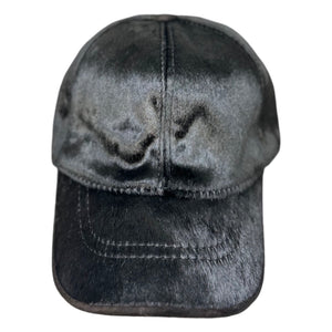 Kashani Black Pony Hair Base Ball Hat - Dudes Boutique