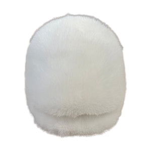 Kashani Men's White Full Mink Herringbone Cap - Dudes Boutique