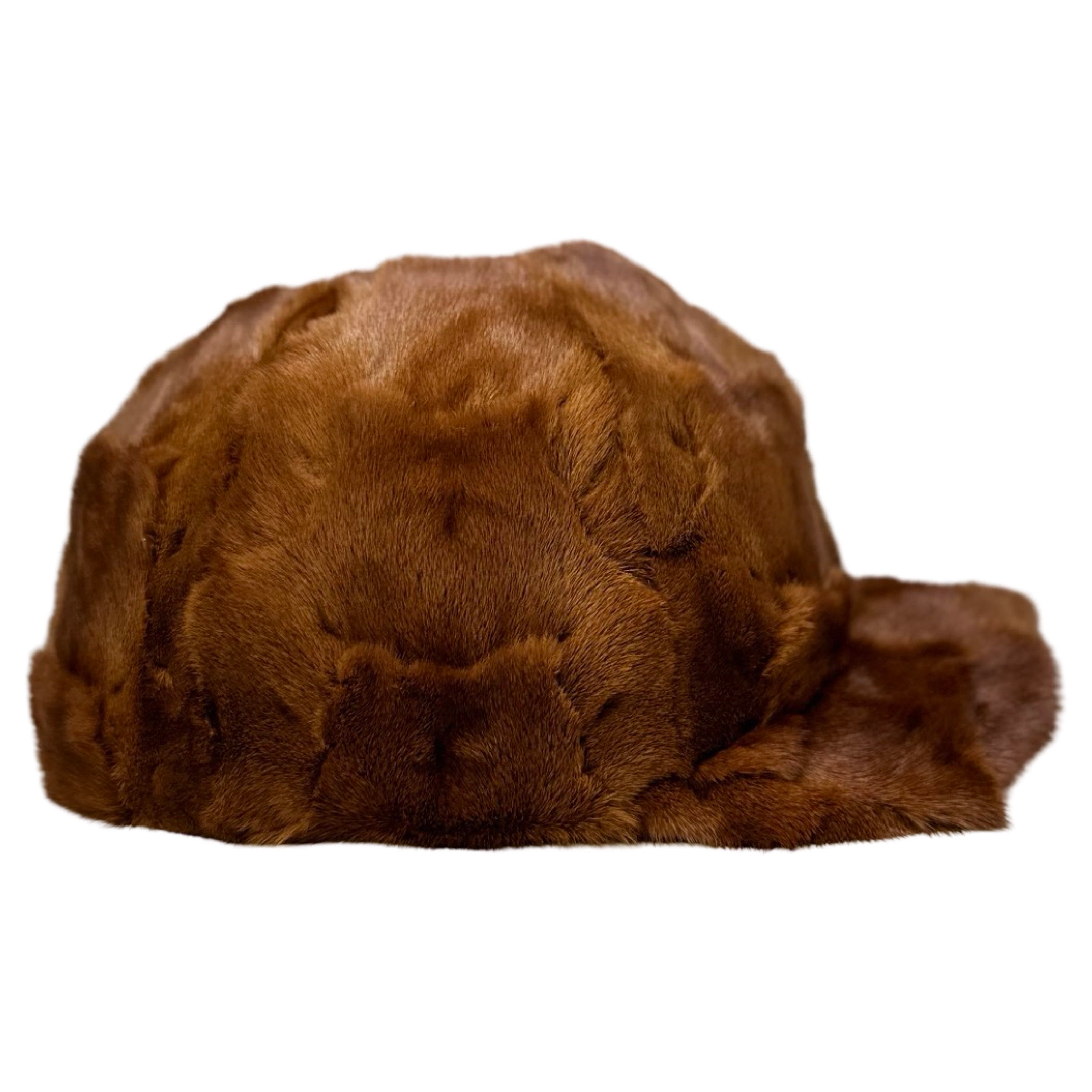 Kashani Whiskey Diamond Cut Mink Baseball Hat - Dudes Boutique