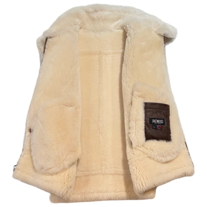 Kashani Men's Cognac Shearling Vest - Dudes Boutique