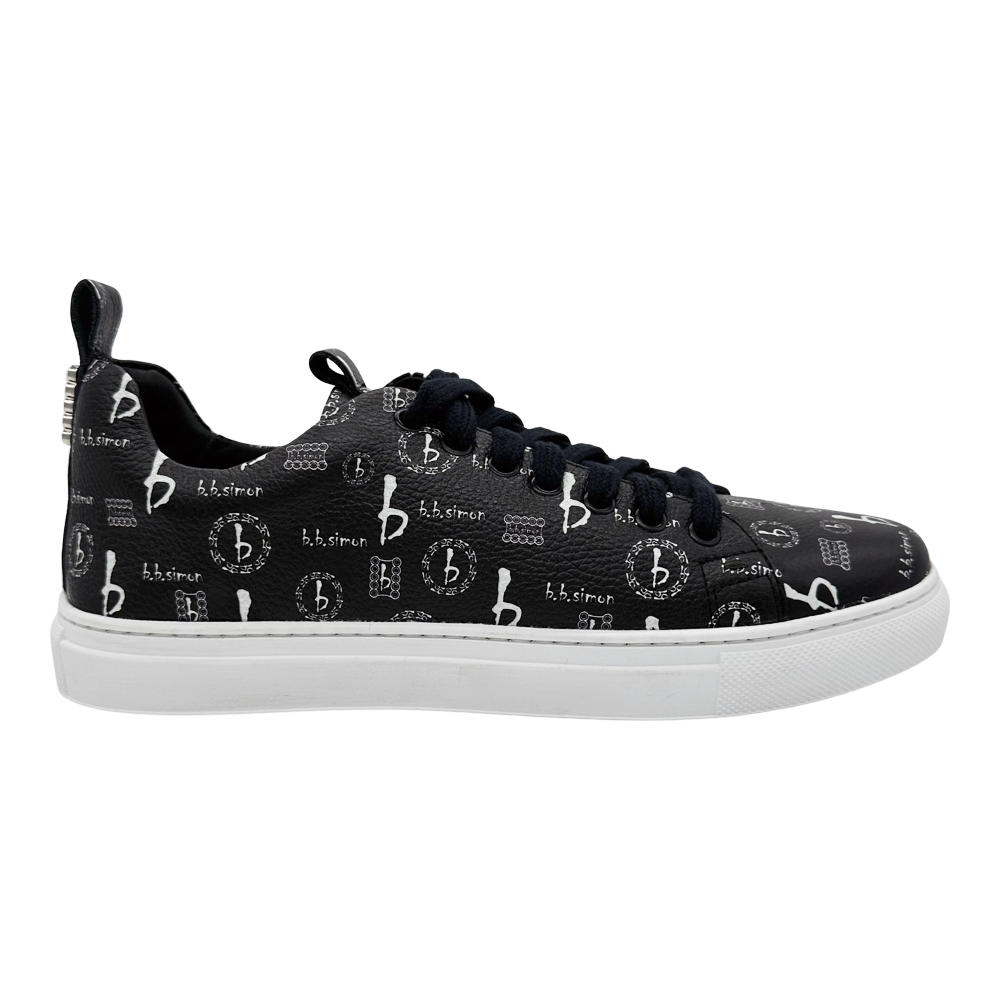 b.b. Simon BB Pattern Shoes - Black - Dudes Boutique