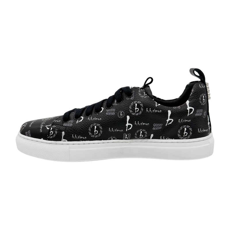 b.b. Simon BB Pattern Shoes - Black - Dudes Boutique