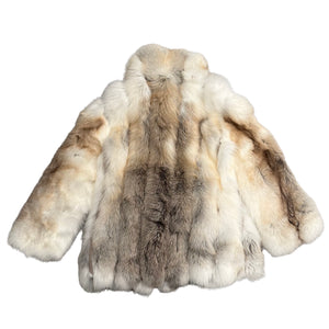 Kashani Men's Full Arctic Cream 3/4 Fox Fur Coat - Dudes Boutique