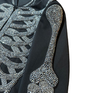 Kashani Skeleton Hyper Crystal Studded Jacket - Dudes Boutique