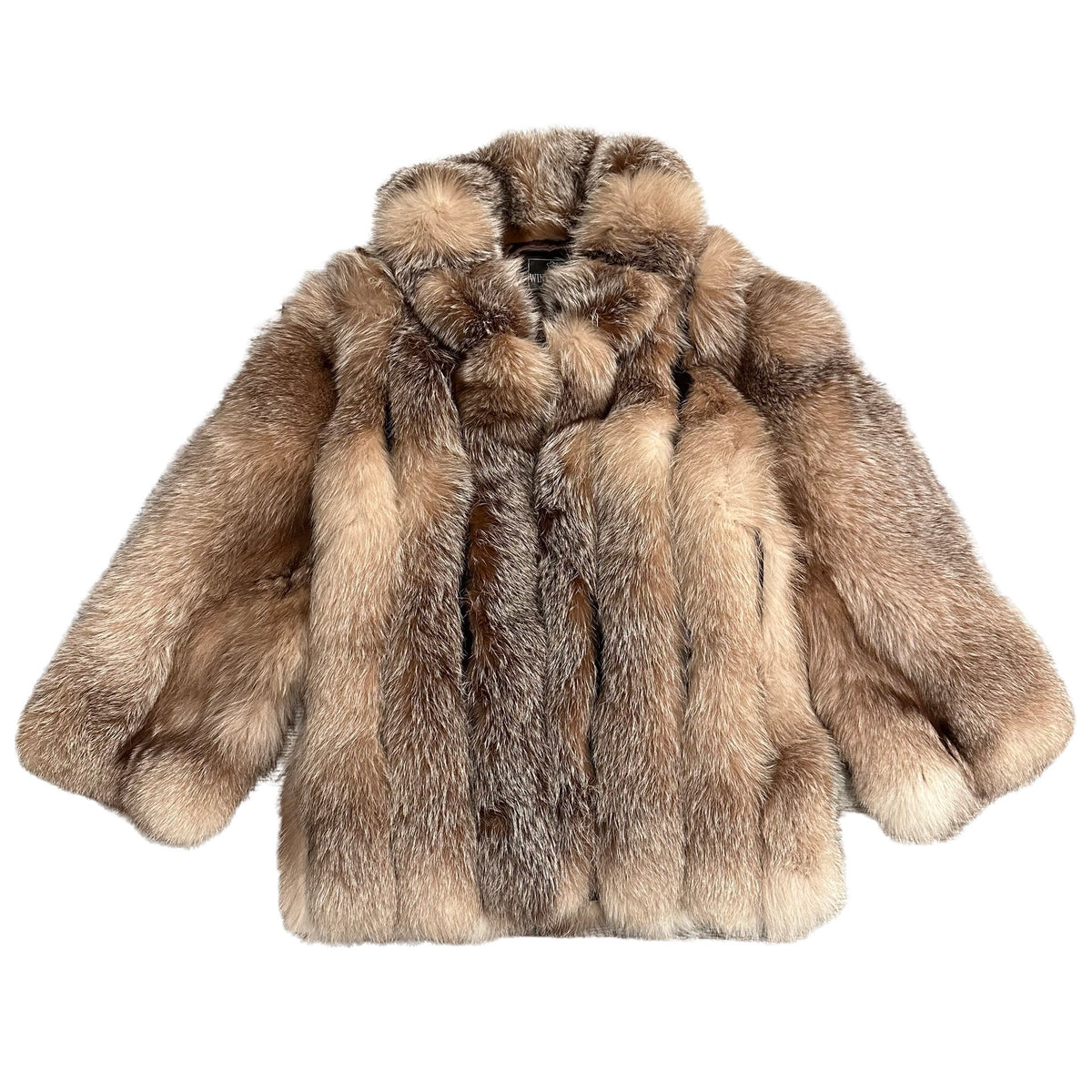 Kashani Men's Full Natural Arctic Red Fox 3/4 Fur Coat - Dudes Boutique