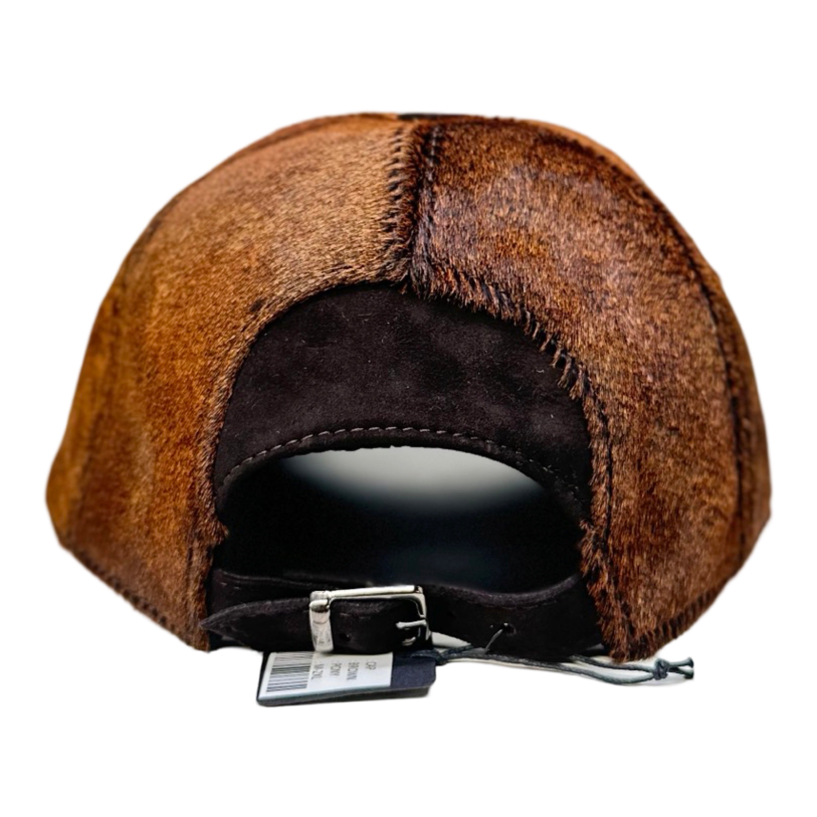 Kashani Brown Pony Hair Base Ball Hat - Dudes Boutique