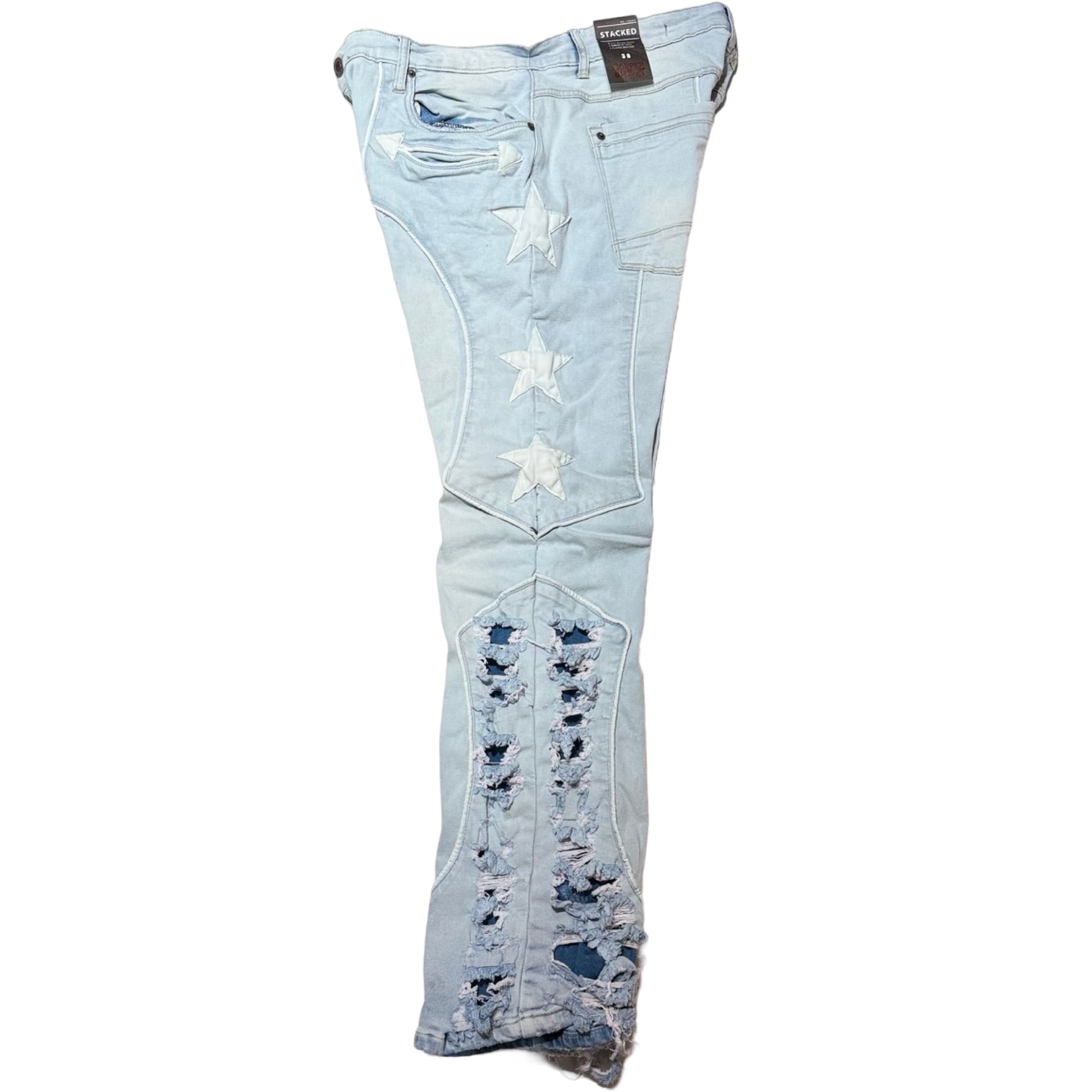 CopperRivet Light Blue Western Star Jeans - Dudes Boutique