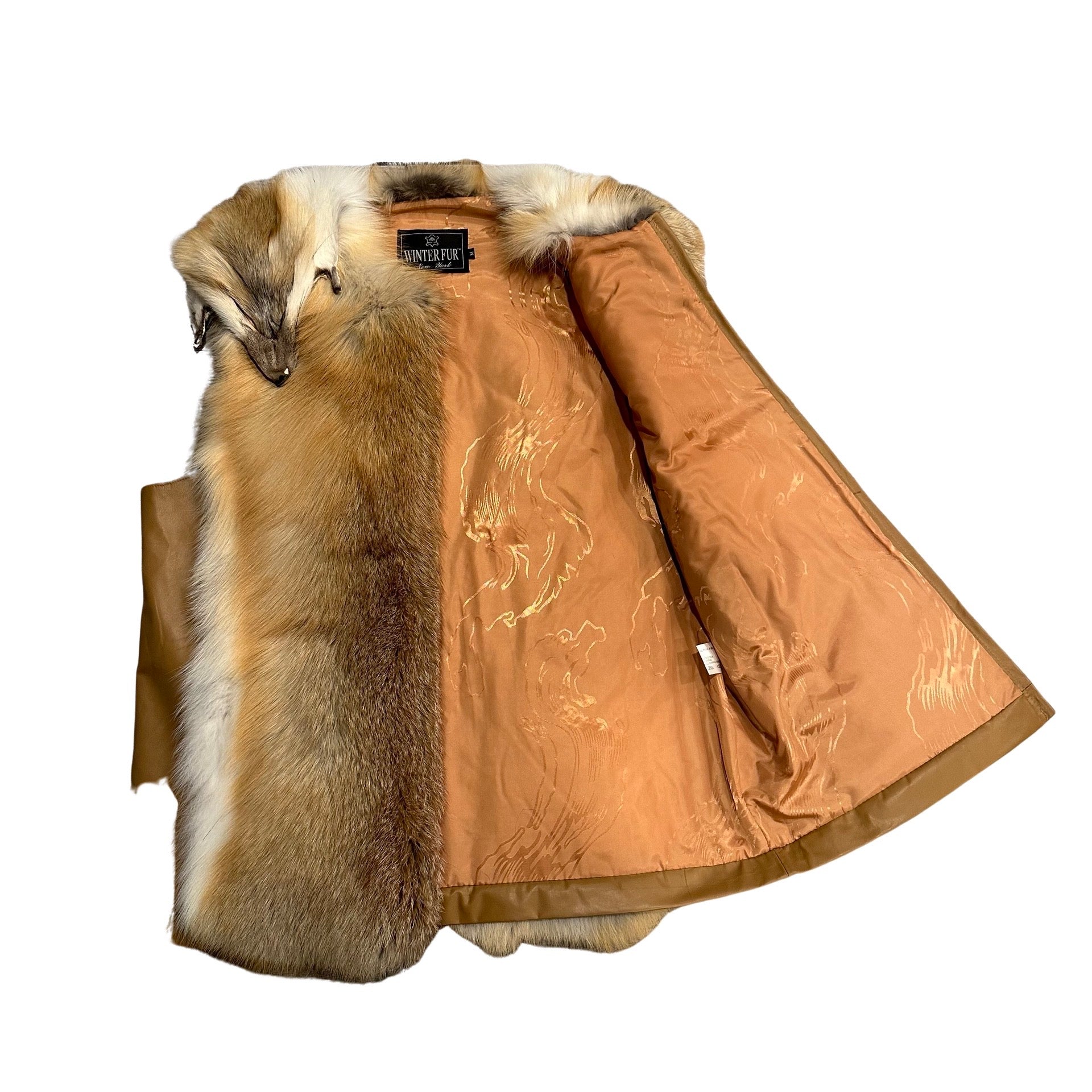 Kashani Men's Natural Red Fox Double Headed Vest - Dudes Boutique