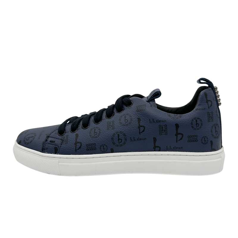 b.b. Simon BB Pattern Shoes - Navy - Dudes Boutique