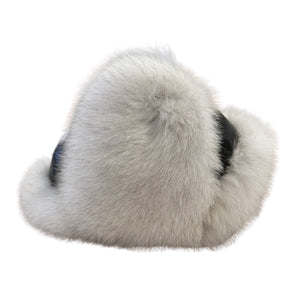 Kashani Natural Arctic Fox Fur Trapper Hat - Dudes Boutique