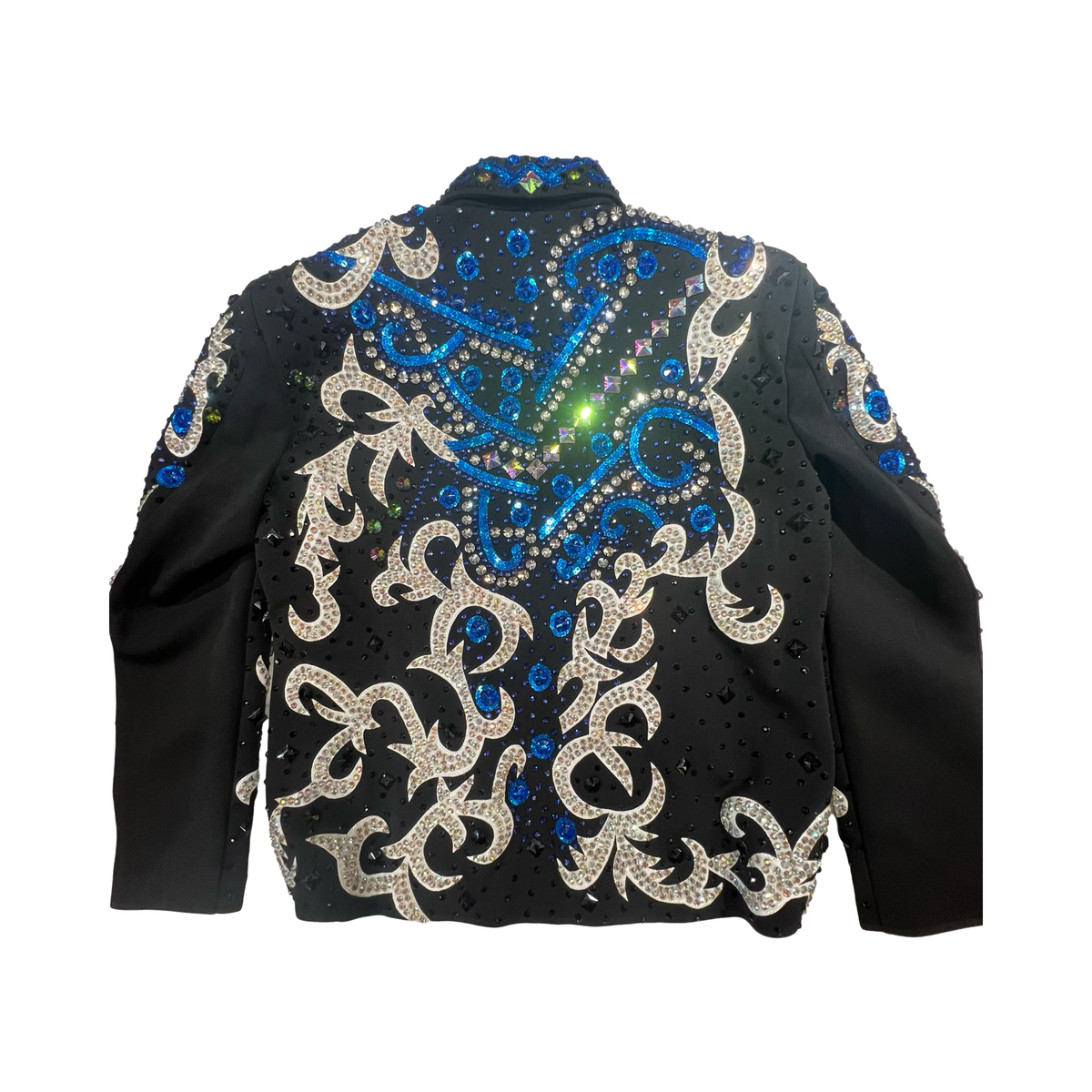 Kashani Blue Two Tone Hyper Crystal Jacket - Dudes Boutique