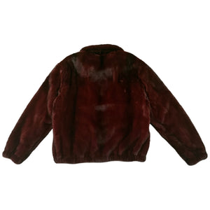 Kashani Burgundy Full Mink Fur Jacket - Dudes Boutique