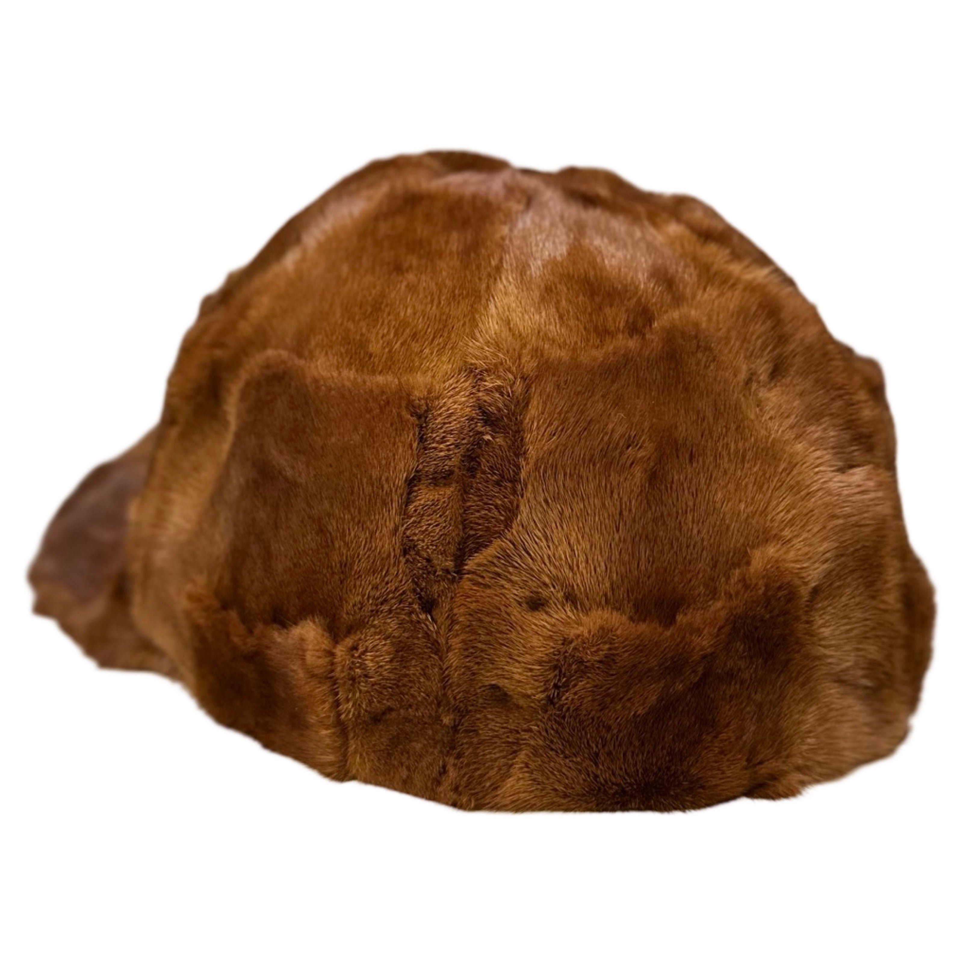 Kashani Whiskey Diamond Cut Mink Baseball Hat - Dudes Boutique