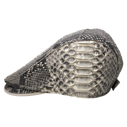 Kashani Natural Python Herringbone Cap - Dudes Boutique