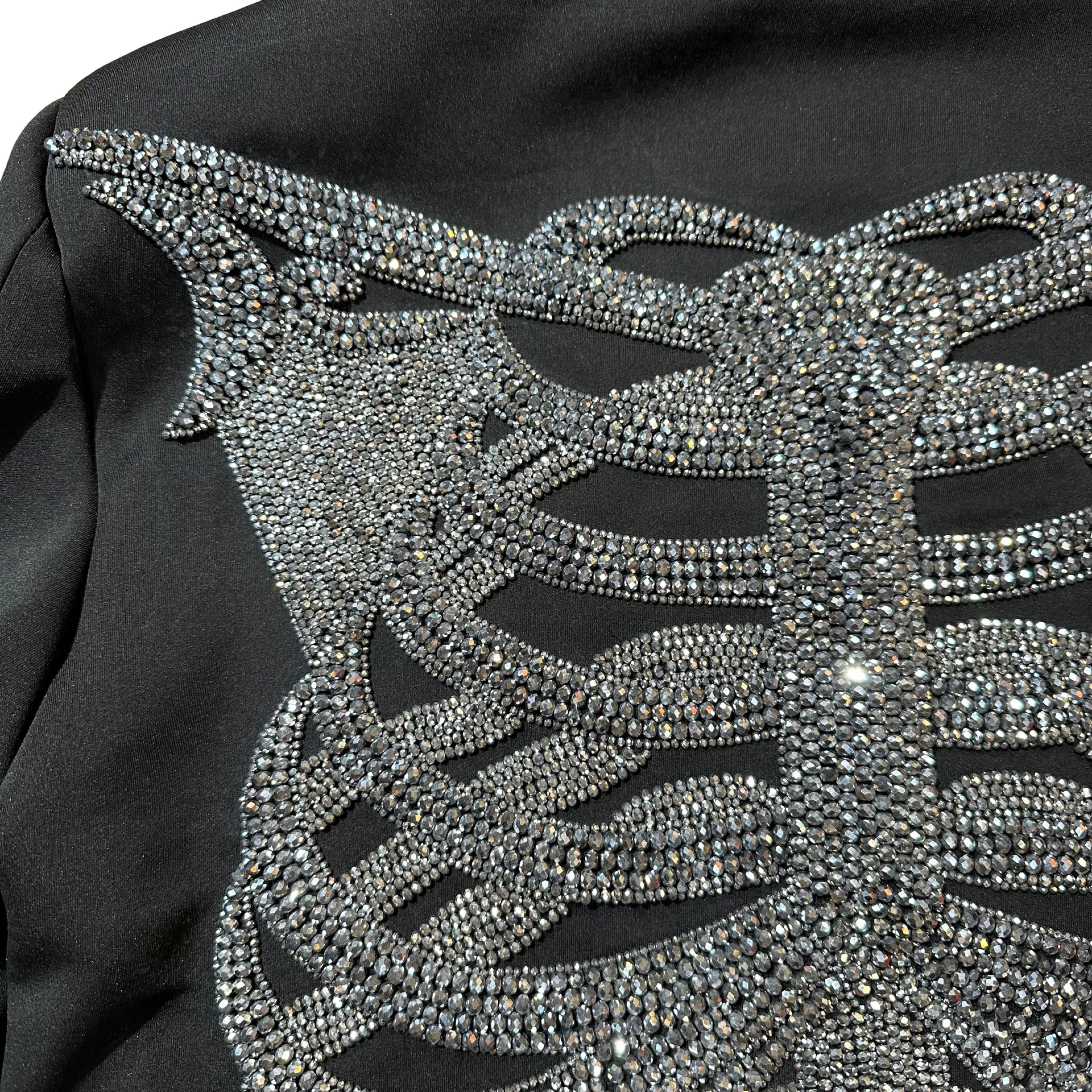 Kashani Skeleton Hyper Crystal Studded Jacket - Dudes Boutique