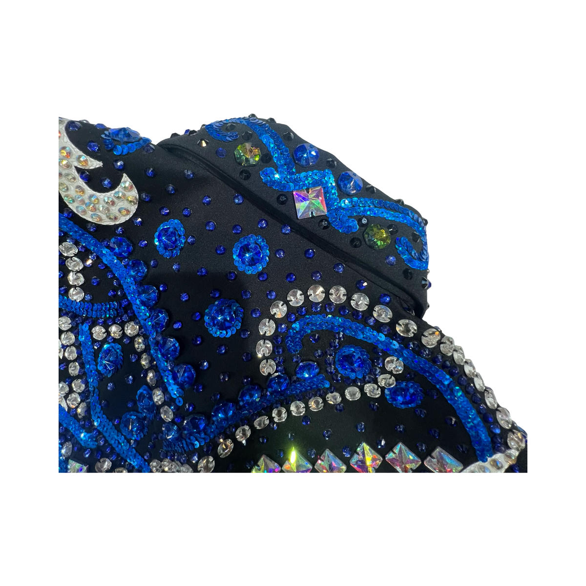 Kashani Blue Two Tone Hyper Crystal Jacket - Dudes Boutique