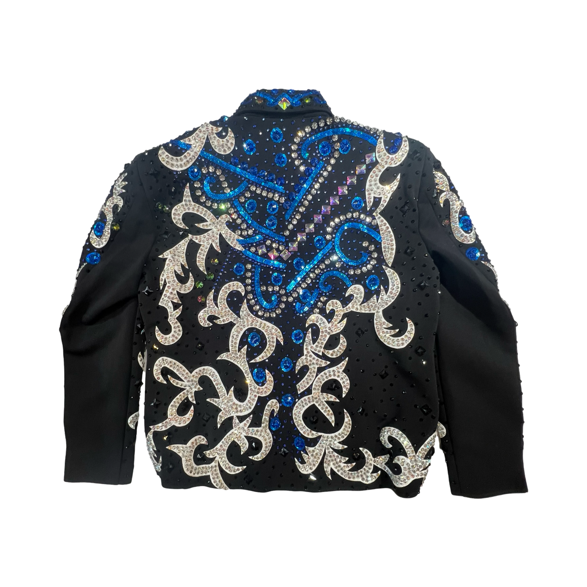 Kashani Blue Two Tone Hyper Crystal Jacket - Dudes Boutique