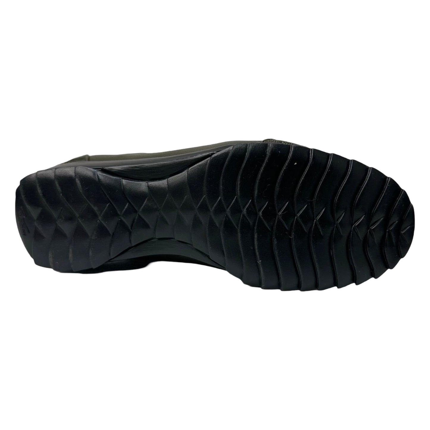 Los Altos Olive Green Ostrich Leg Lace Up Sneakers - Dudes Boutique