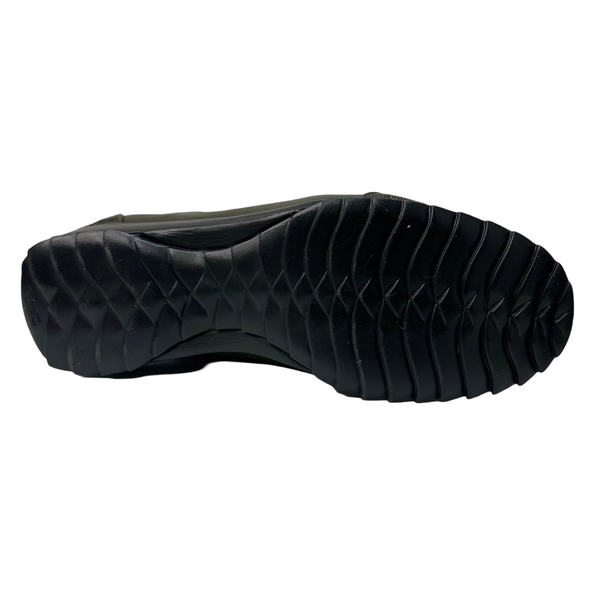 Los Altos Olive Green Ostrich Leg Lace Up Sneakers - Dudes Boutique