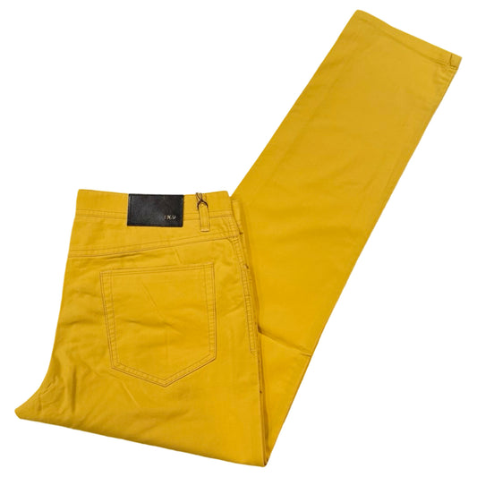 Enzo Alpha-437 Yellow High End Pants - Dudes Boutique