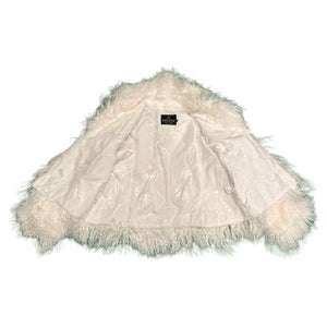 Kashani Women's White Rabbit / Mongolian Lamb Fur Jacket - Dudes Boutique