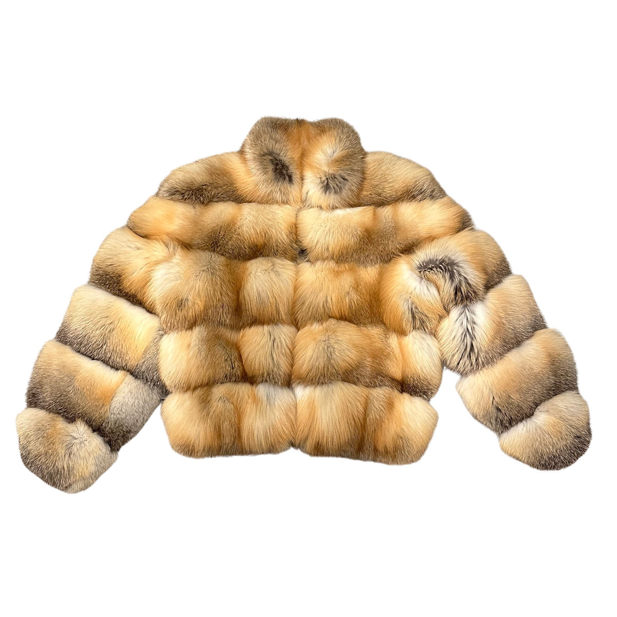 Kashani Men's Natural Red Arctic Spliced Fox Fur Coat - Dudes Boutique