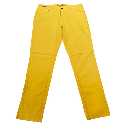 Enzo Alpha-437 Yellow High End Pants - Dudes Boutique