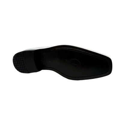 Los Altos white all over lizard bit dress loafers