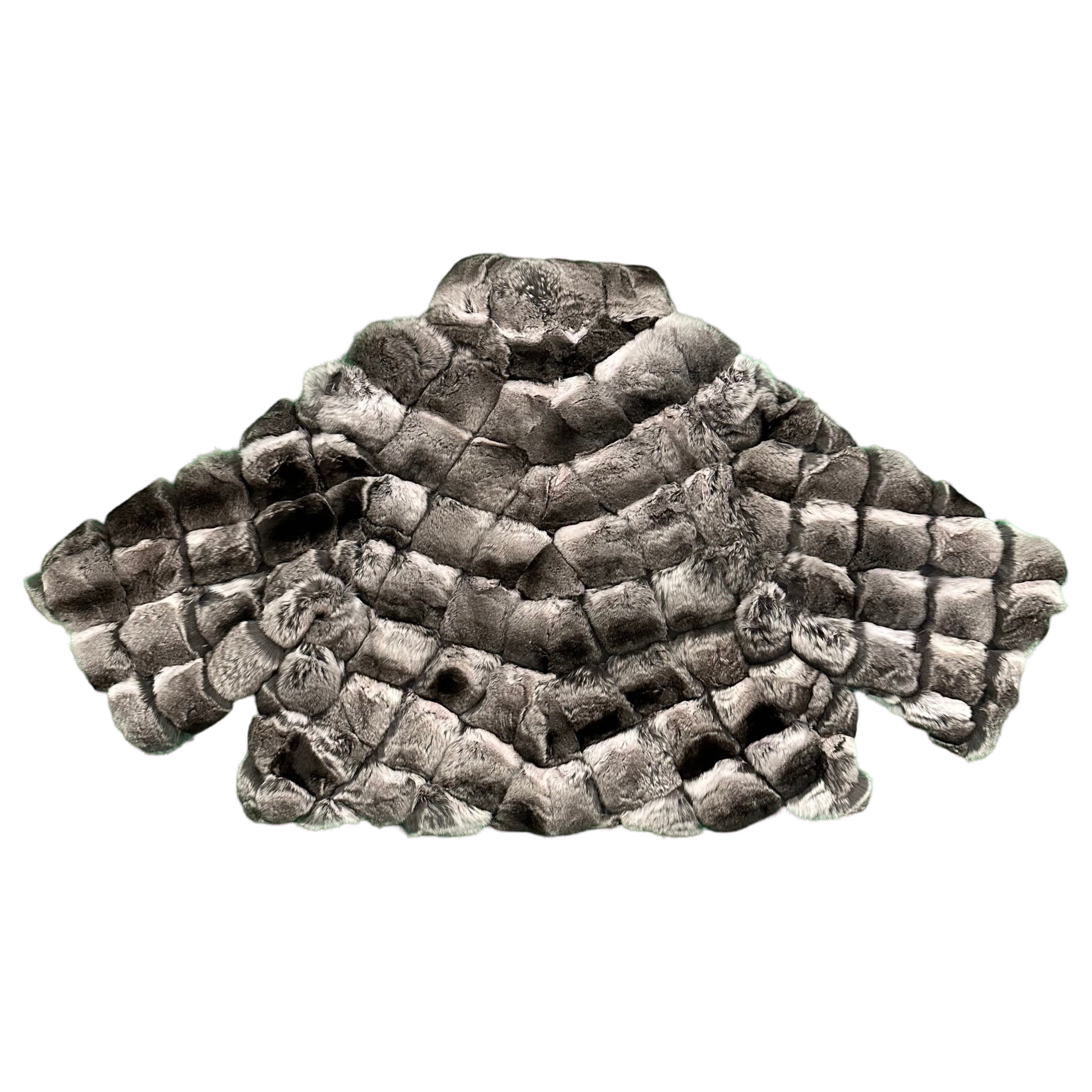 Kashani Women's Chinchilla Fur Bolero Jacket - Dudes Boutique