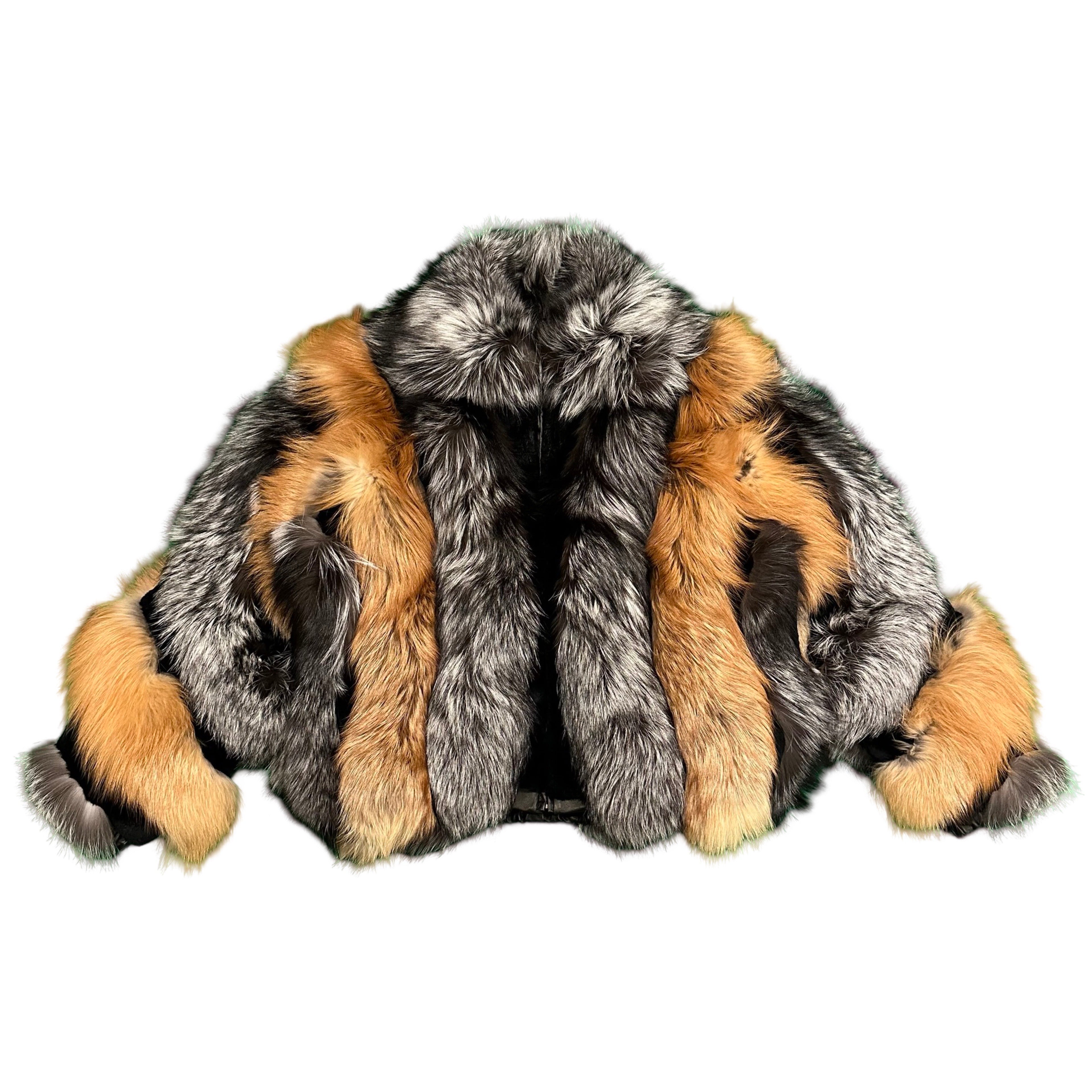 Kashani Men's Full Silver/Red Fox Fur Coat – Dudes Boutique