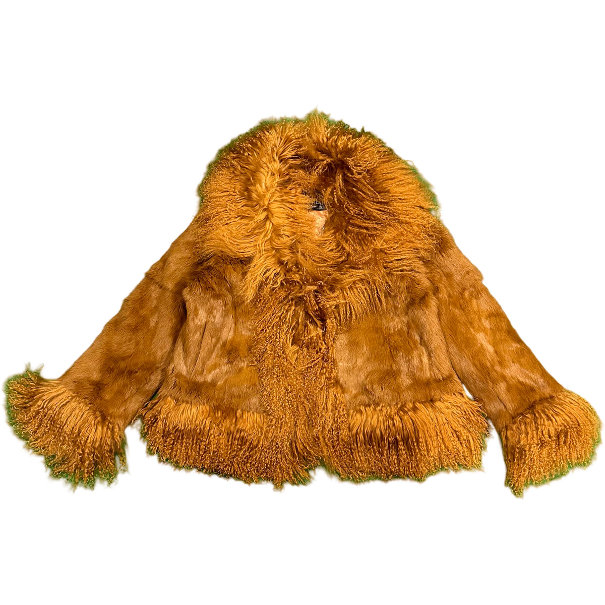 Kashani Women's Whiskey Rabbit / Mongolian Lamb Fur Jacket - Dudes Boutique