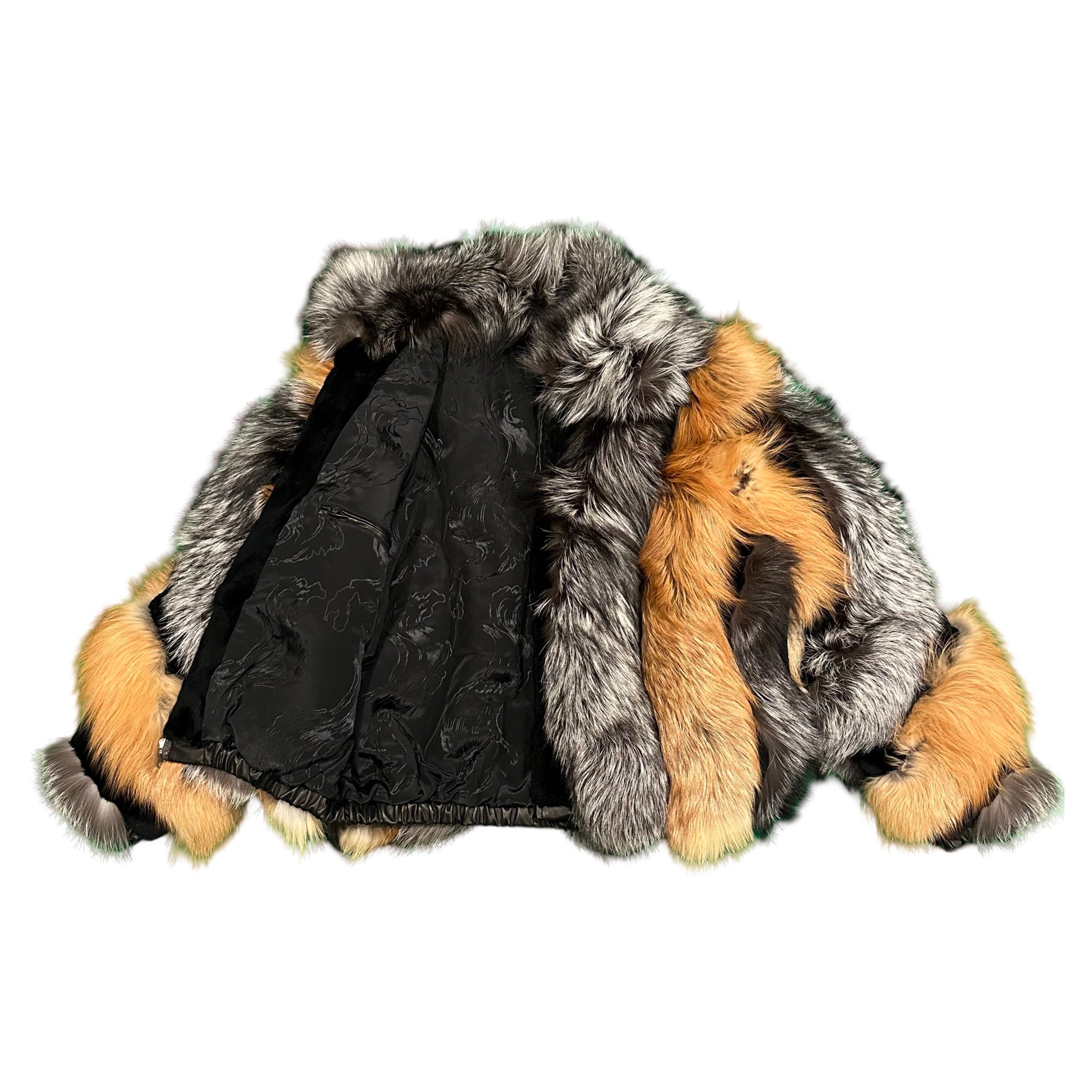 Kashani Men's Full Silver/Red Fox Fur Coat – Dudes Boutique