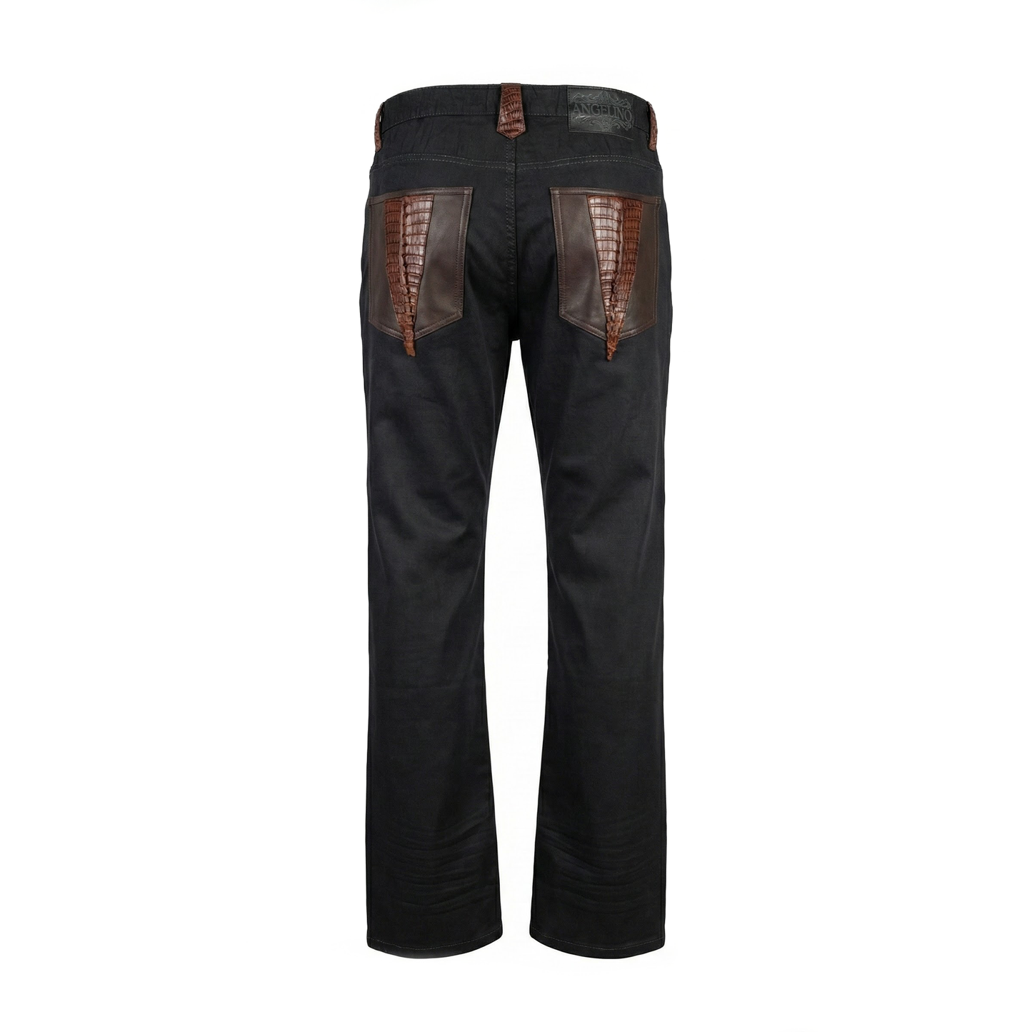 Kashani x Angelino Jeans w/ Brown Alligator Tail Pockets