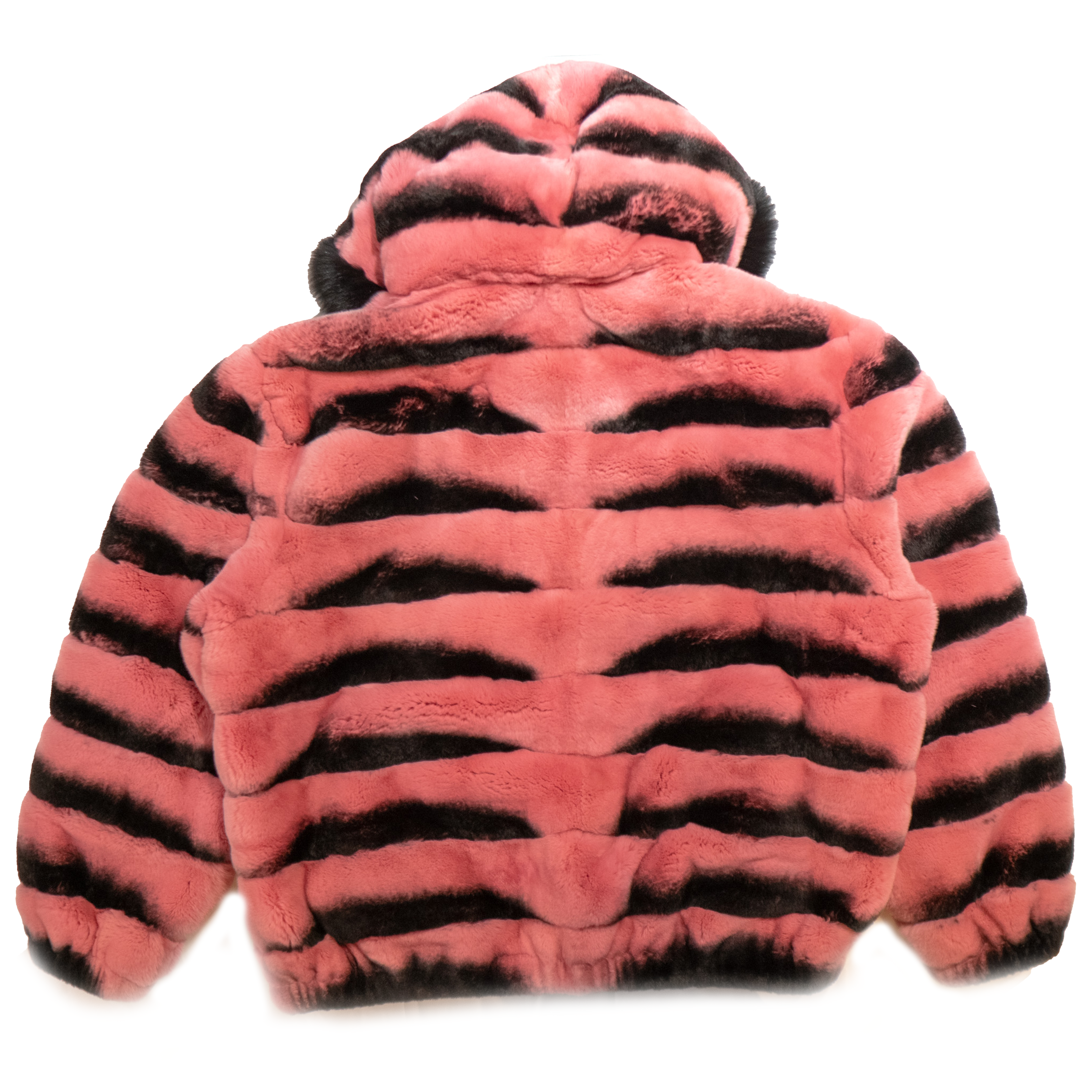 Kashani Pink Rex Rabbit Fur Bomber Jacket - Dudes Boutique