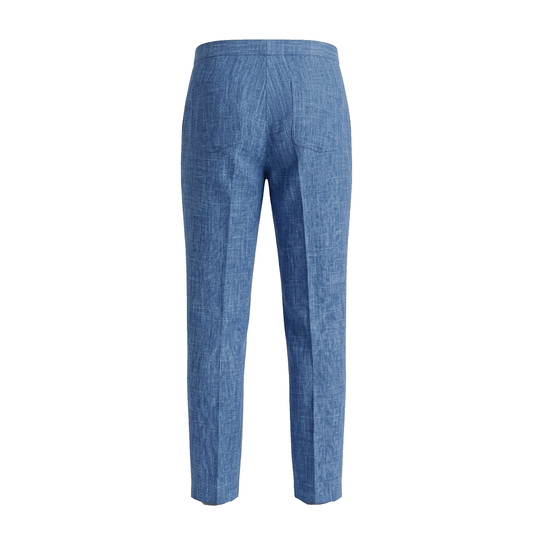 Prestige CD Blue Drawstring Linen Pants