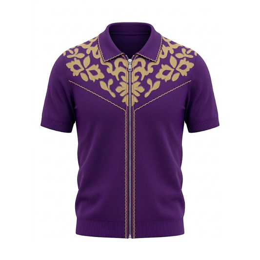 Prestige CMK-405 Purple Knit Shirt