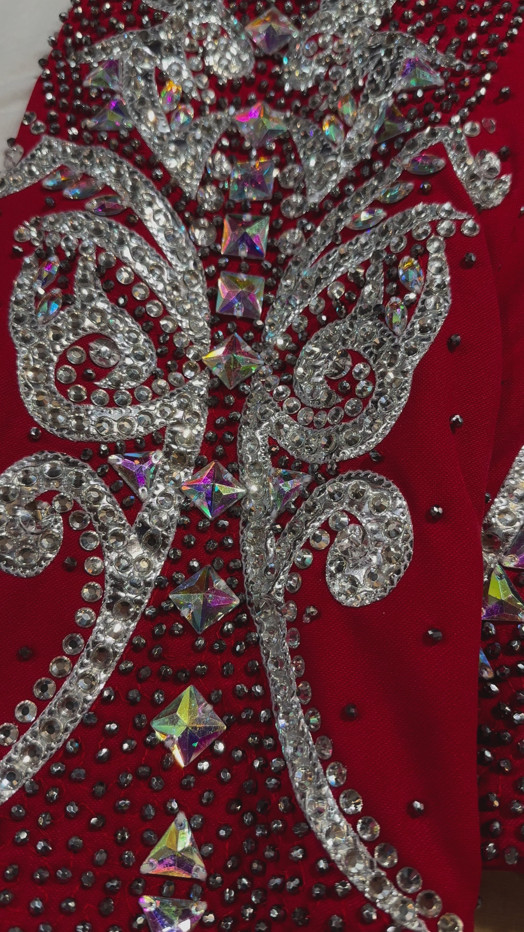 Kashani Red Silver Kingdom Hyper Crystal Jacket - Dudes Boutique