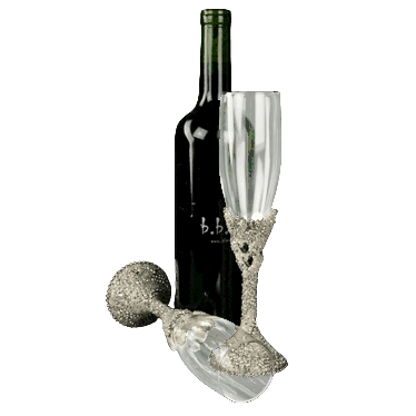 b.b. Simon CUP-507 Crystal Rhinestone Jeweled Wine Glasses - Dudes Boutique