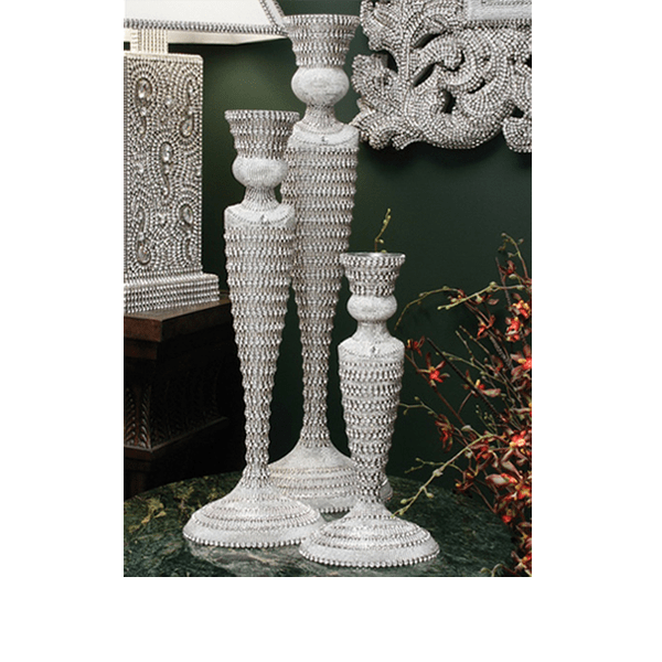 b.b. Simon CDH-214 Crystal Candle Holder - Dudes Boutique