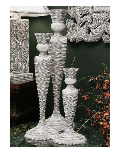 b.b. Simon CDH-216 Crystal Candle Holder - Dudes Boutique