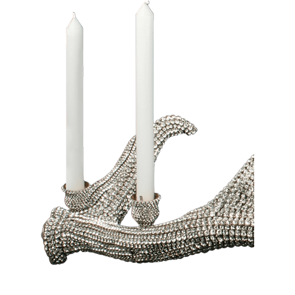 b.b. Simon CDH-220 Crystal Candle Holder - Dudes Boutique